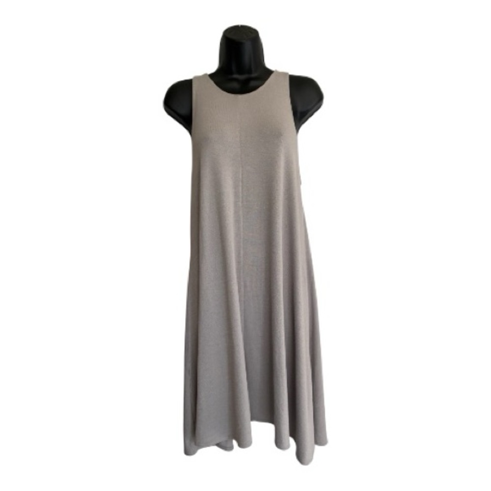 Wilfred Free Rosa Taupe Sleeveless Midi Swing Dress Size M